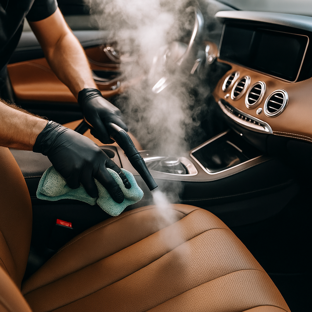 Exterior detailing on a luxury vehicle — Gold Standard